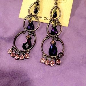 Genuine crystal earrings